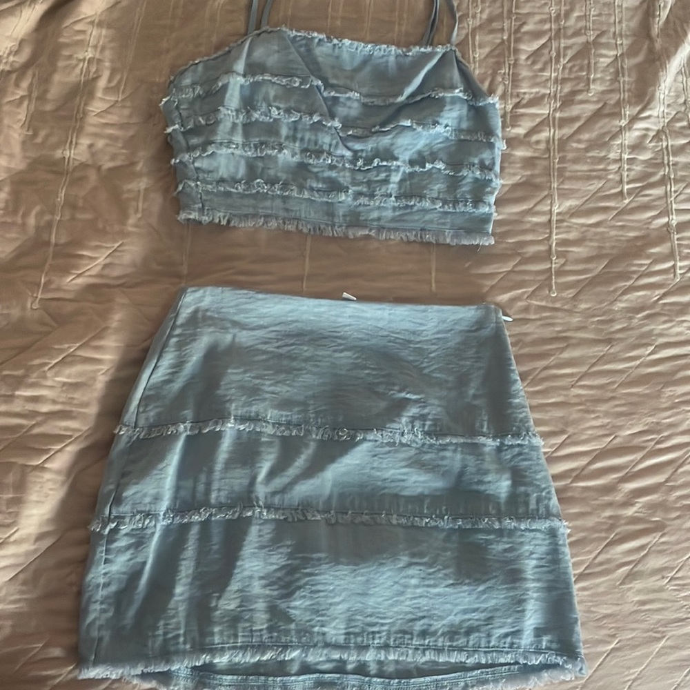 light blue Wild Honey matching set